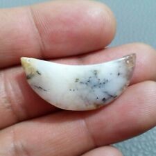 Ultimate Dendrite Opal Cabochon Moon Shape 24.90 Crt Opal Loose Gemstone picture