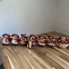 VTG Mariachi Band Mexican Musical Figurines Set of 7 Folk art Fat Instruments picture