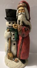 Vintage Anthony Costanza Silvestri Corp. Signed Santa With Snowman picture