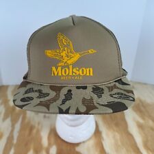Molson Beer Ale Vintage Designer Pro Trucker Mesh Snapback Hat Canadian Goose picture