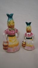 Anthropomorphic Pineapple 1950's Salt and Pepper Shakers Made in Japan picture