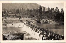 Vintage 1920s SAVAGE RAPIDS DAM Oregon Postcard Rogue River / PNC Card picture