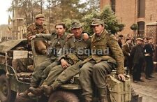 WW2 Picture Photo 1944 Captured German prisoners on a Jeep Willys  4216 picture