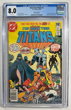 NEW TEEN TITANS #2 KEY 1st Appearance DEATHSTROKE George Perez DC (1983) CGC 8.0 picture