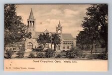 Winsted CT-Connecticut, Second Congregational Church, Religion Vintage Postcard picture