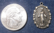 Antique Miraculous Medal Sterling Silver picture