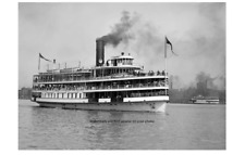 1906 Steamship Britannia PHOTO Steamer Detroit Michigan Ferry Boat picture