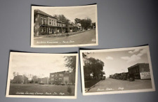 1940s PELLA IOWA Central College STREET Real PHOTO Postcard RPPC Vintage picture