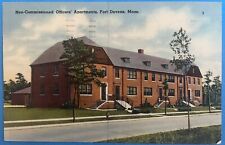 1941 Fort Devens Non-Commissioned Officers’ Apartments Vintage Postcard picture