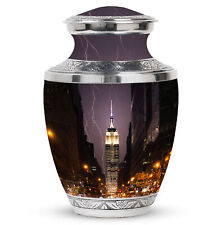 Ashes Keepsake Urn Empire State Building Lightning (10 Inch) Large Urn picture