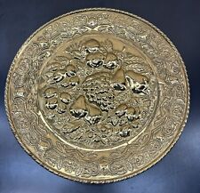 Vintage Brass Embossed Decoration For Garden Made In England picture