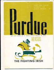 10/3 1964 Notre Dame vs Purdue football program Nat. Champs bx51 picture