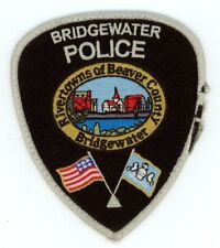 PENNSYLVANIA PA BRIDGEWATER POLICE NICE SHOULDER PATCH SHERIFF THREAD ISSUE picture