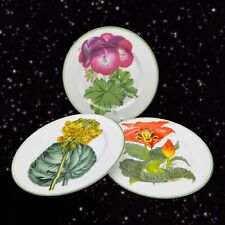 Vintage Haldon Group Japan Millefleur Plate Set 3 Dishes Painted Flower 10”Wide picture