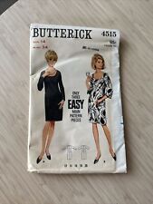 Butterick 4515 Vintage 60s Dresses Size 14 picture