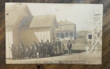 Antique Indian Day School Pine Ridge SD South Dakota RPPC Children Students picture