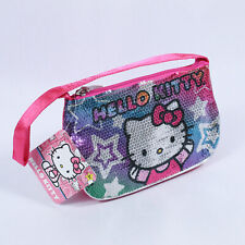 Hello Kitty Purse Handbag Hot Pink Sequins Single Strap Sanrio 2013 NWT picture