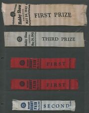 ROTARY CLUB TRENTON 1943/1945 HOBBY SHOW RIBBONS picture