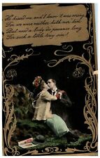 Postcard Theochrom series no 1136 romance lovers Kissed Me picture