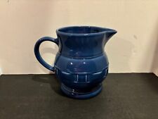 Longaberger Woven Tradition 2-Quart Cornflower Blue Pitcher Pottery Made In USA picture