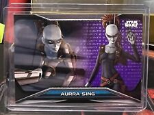 2021 Topps Star Wars Bounty Hunters Purple Level 2 #B2-7 Aurra Sing #/75 picture