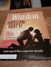 1974 Winston Cigarettes New Crush Proof Box Magazine Ad picture