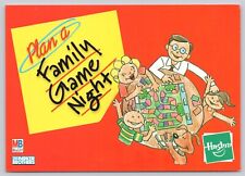 Postcard Plan a Family Game Night Hasbro MB Parker Brothers Advertising picture