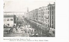Brooklyn Eagle Water Front North of Wall Street Ferry UNUSED 1905 NYC  picture