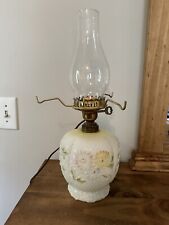 Vintage Consolidated Glass and Lamp MILK GLASS  Electrified Lamp.  17.5”T Works picture