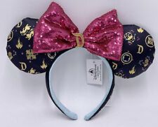 Ears Mickey Sequin Bow Sleeping Beauty*Disneyland Resort Castle Headband picture