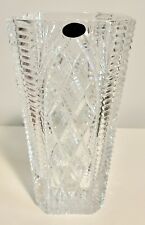 MAGNIFICENT HERITAGE IRISH CRYSTAL CATHEDRAL CUT 9” Octagonal Vase NEW picture
