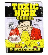 1992 Toxic High School Trading Cards Wax Pack Vintage Retro Kids Toys Gum NEW picture