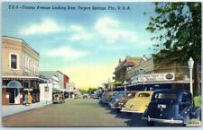 Postcard - Tarpon Avenue Looking East, Tarpon Springs, Florida picture
