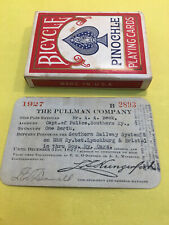 Rare 1927 Chief of Police for Southern RR THE PULLMAN CO.  Berth BOARDING TICKET picture