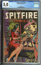 SPITFIRE COMICS #133 CGC 5.0 OW PAGES // LAST ISSUE 1945 picture
