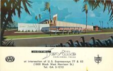 1950s Hotel Seville Harlingen Texas roadside Purnell postcard 2459 picture