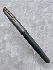 VINTAGE PARKER 51 FOUNTAIN PEN DOVE GREY VACUMATIC DOUBLE JEWEL STERLING SILVER picture