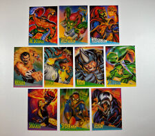 1995 Fleer Ultra Spider-Man: ClearChrome - Complete Set of 10 - Near Mint / Mint picture