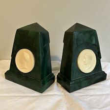Thomas Blakemore Limited Walsall England Napoleon Emperor Coin Face Bookends picture