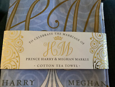 Harry & Meghan 2018 Royal Collection Trust Wedding Tea Dish Towel NWT picture