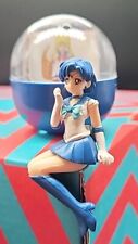 Sailor Moon 20th Bandai Gashapon Sailor Mercury Ami Desk Sitting Mini Figure picture