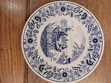 Vintage Delfts For Royal Sphinx Holland By Boch Belgium Rowboat Windmill Plate picture