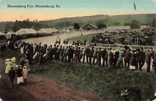 Horse Race Bloomsburg Fair Bloomsburg Pennsylvania PA 1912 Postcard picture