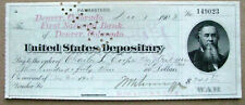 CIVIL WAR  GENERAL CHARLES COOPER ISSUED CHECK  picture