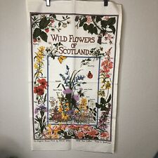 Wildflowers Of Scotland Tea Towel New 18”x30” picture