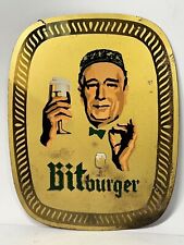 Rare Vintage Bitburger Beer  Tin Metal Bar Sign 9.5” x 7.5” picture