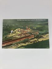 Linen Postcard Air View Of The United States Gypsum Co. Mill, Fort Dodge Iowa picture
