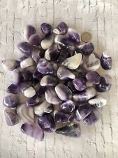 Huge Lot 1 Lbs 4.9 Oz Chevron Amethyst Tumbled & Polished Healing Energy Stones picture