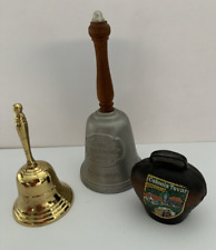 Lot of 3 Different Vintage Bells (Freedom Bell, Brass Bell, Venezuela Bell) picture