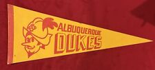 Vintage Albuquerque Dukes 29 Inch Pennant AAA Minor League Baseball Defunct picture